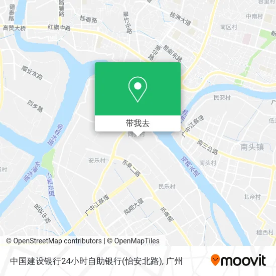中国建设银行24小时自助银行(怡安北路)地图