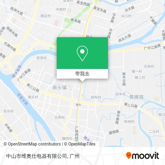 中山市维奥仕电器有限公司地图