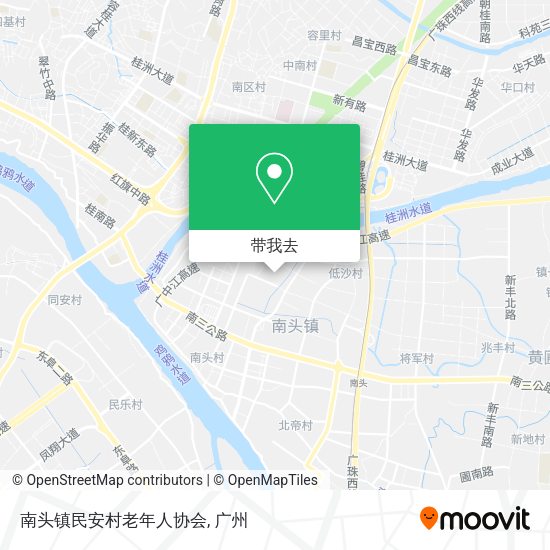 南头镇民安村老年人协会地图