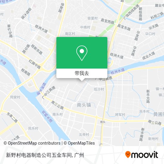 新野村电器制造公司五金车间地图
