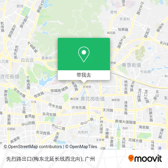 先烈路出口(梅东北延长线西北向)地图