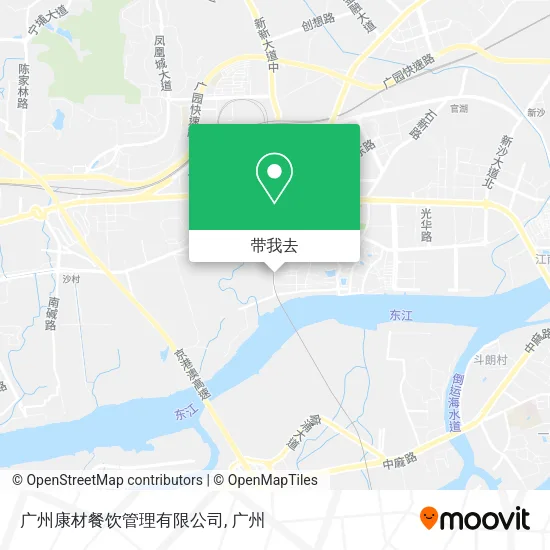 广州康材餐饮管理有限公司地图