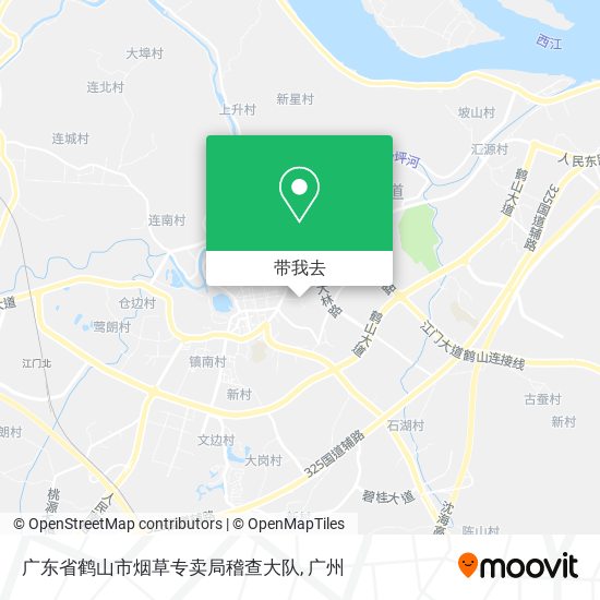 广东省鹤山市烟草专卖局稽查大队地图