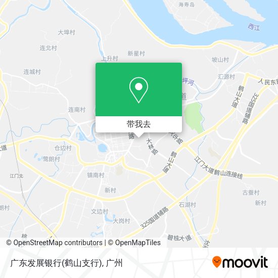 广东发展银行(鹤山支行)地图