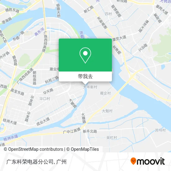 广东科荣电器分公司地图