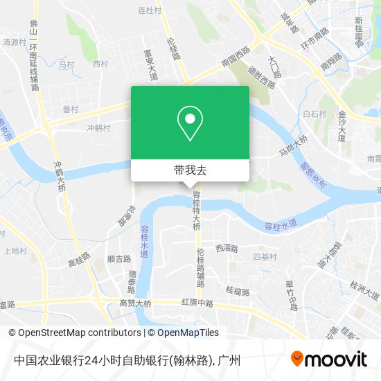 中国农业银行24小时自助银行(翰林路)地图