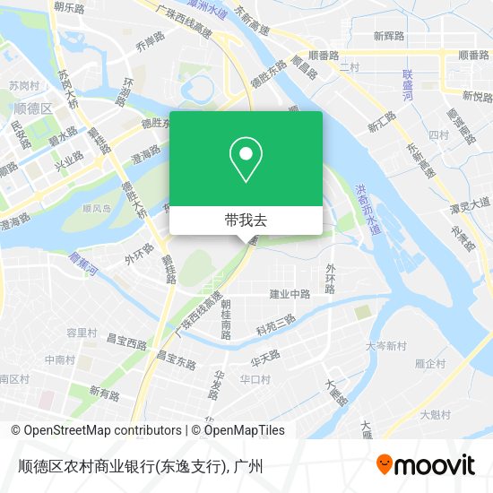 顺德区农村商业银行(东逸支行)地图