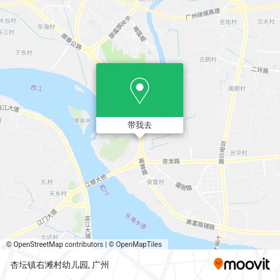 杏坛镇右滩村幼儿园地图