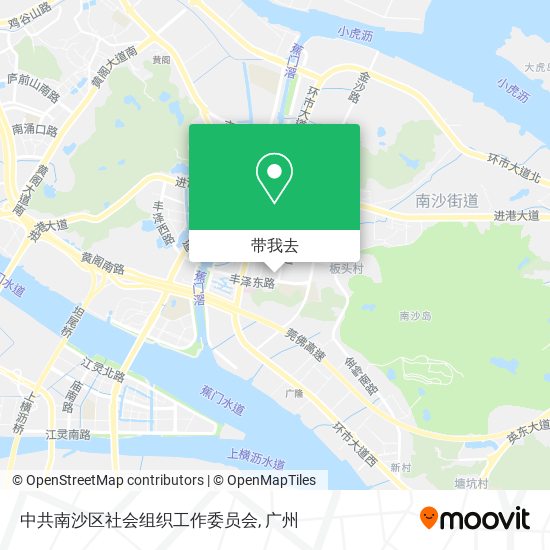 中共南沙区社会组织工作委员会地图