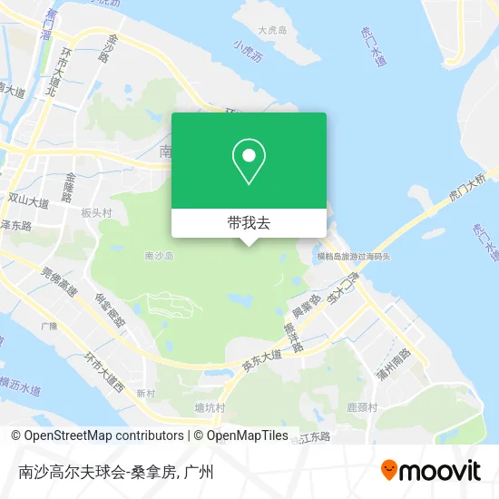 南沙高尔夫球会-桑拿房地图