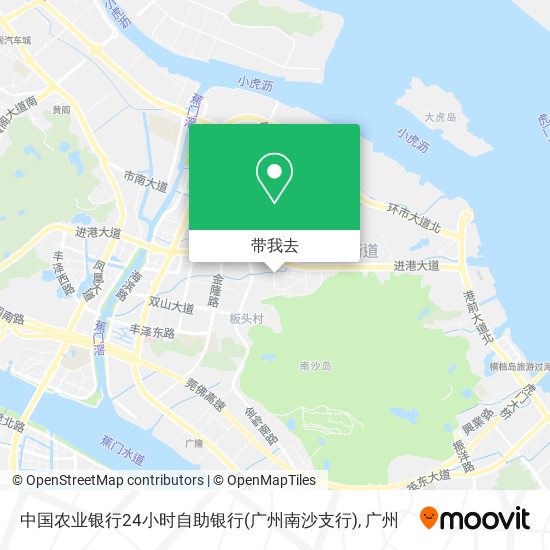 中国农业银行24小时自助银行(广州南沙支行)地图