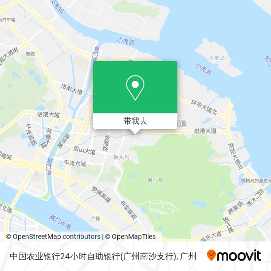 中国农业银行24小时自助银行(广州南沙支行)地图