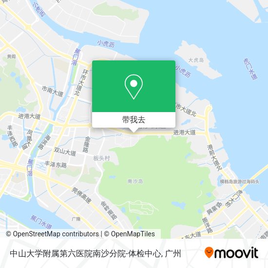中山大学附属第六医院南沙分院-体检中心地图