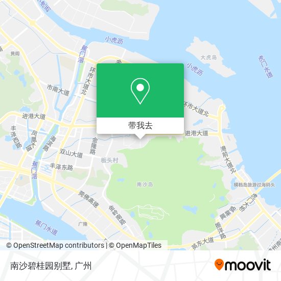 南沙碧桂园别墅地图