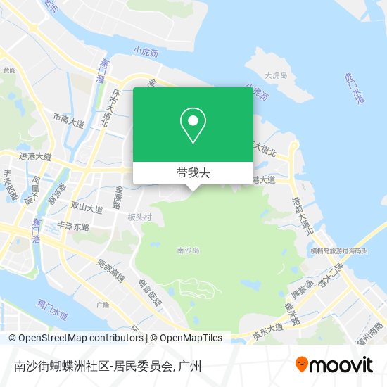 南沙街蝴蝶洲社区-居民委员会地图