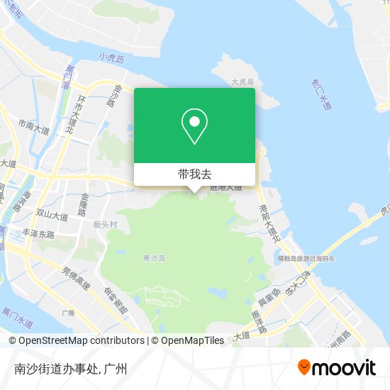 南沙街道办事处地图