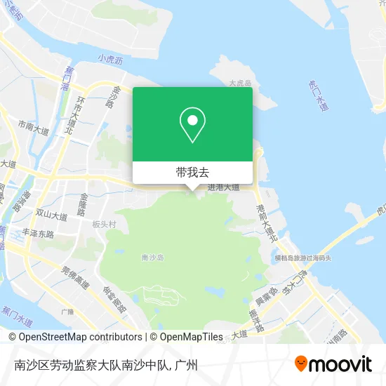 南沙区劳动监察大队南沙中队地图