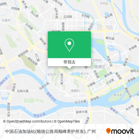 中国石油加油站(顺德公路局顺峰养护所东)地图