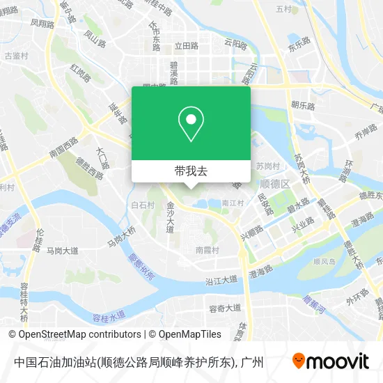 中国石油加油站(顺德公路局顺峰养护所东)地图