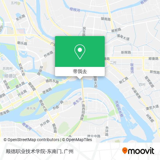 顺德职业技术学院-东南门地图