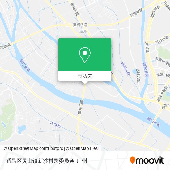 番禺区灵山镇新沙村民委员会地图