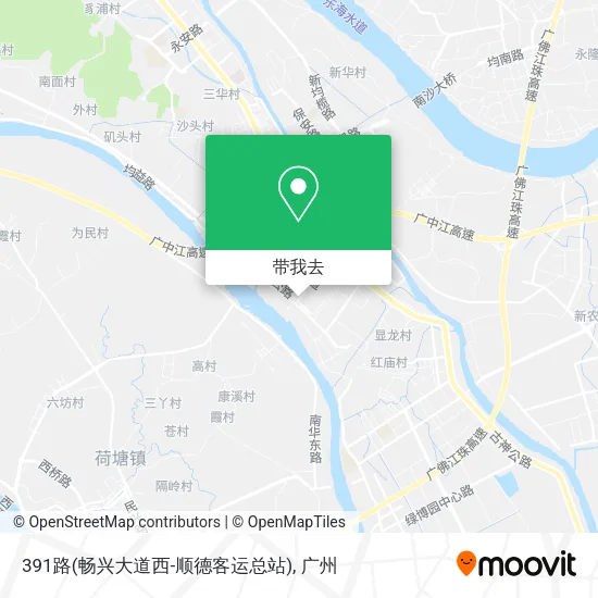 391路(畅兴大道西-顺德客运总站)地图