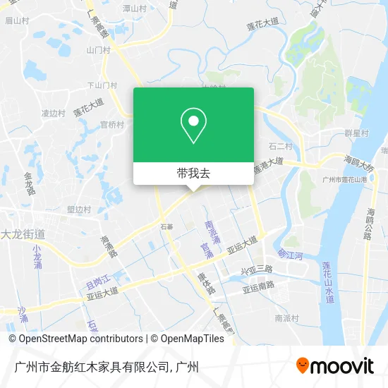 广州市金舫红木家具有限公司地图