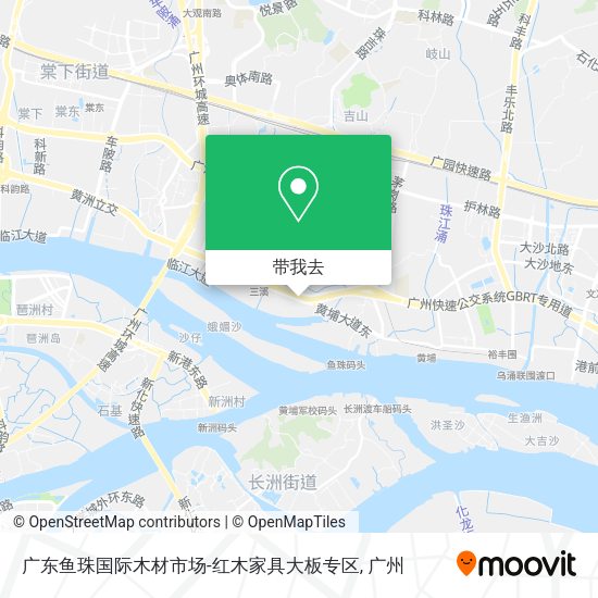 广东鱼珠国际木材市场-红木家具大板专区地图