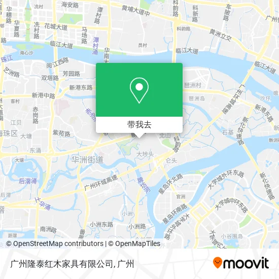 广州隆泰红木家具有限公司地图