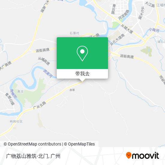 广物荔山雅筑-北门地图
