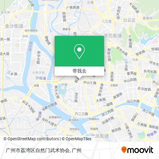 广州市荔湾区自然门武术协会地图