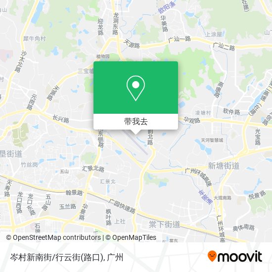 岑村新南街/行云街(路口)地图