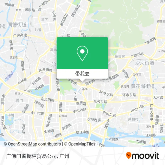 广佛门窗橱柜贸易公司地图