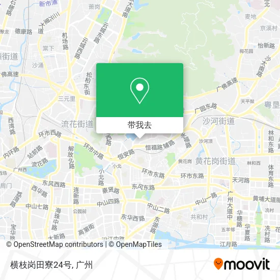 横枝岗田寮24号地图