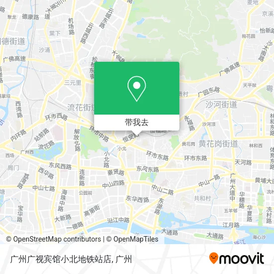 广州广视宾馆小北地铁站店地图
