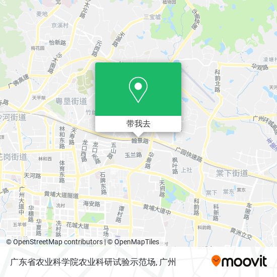 广东省农业科学院农业科研试验示范场地图