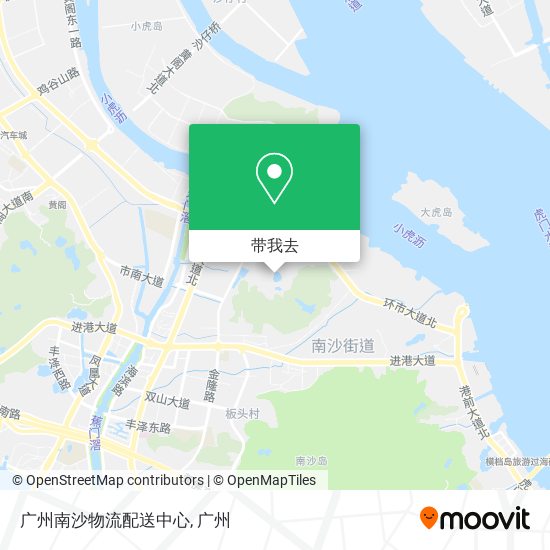 广州南沙物流配送中心地图