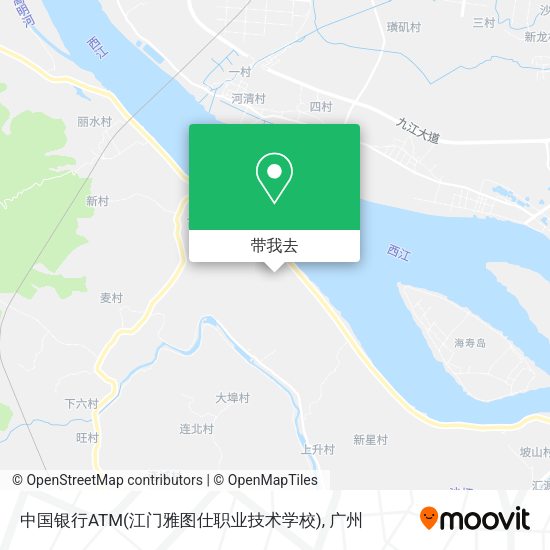 中国银行ATM(江门雅图仕职业技术学校)地图