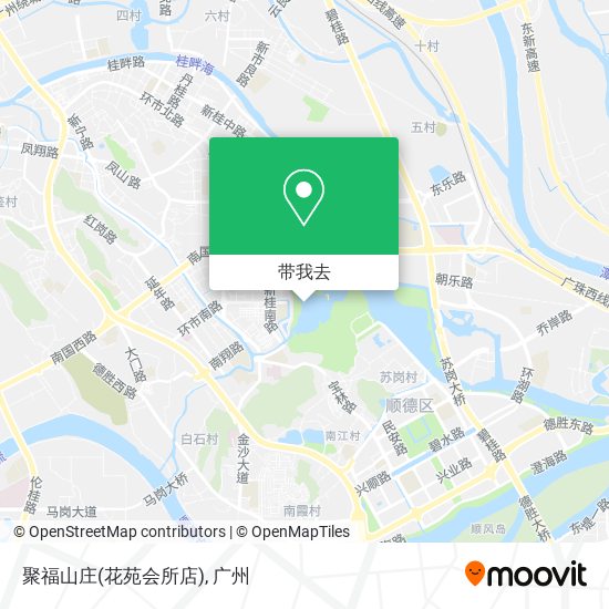聚福山庄(花苑会所店)地图