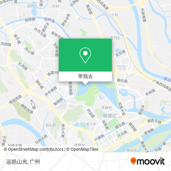 远挹山光地图