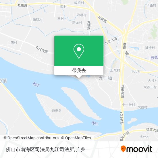 佛山市南海区司法局九江司法所地图