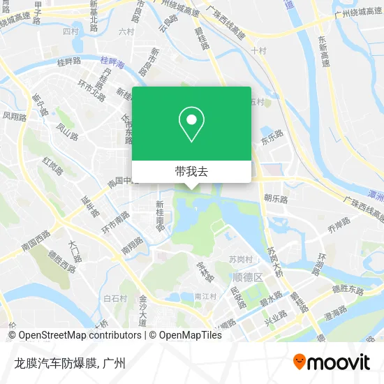 龙膜汽车防爆膜地图