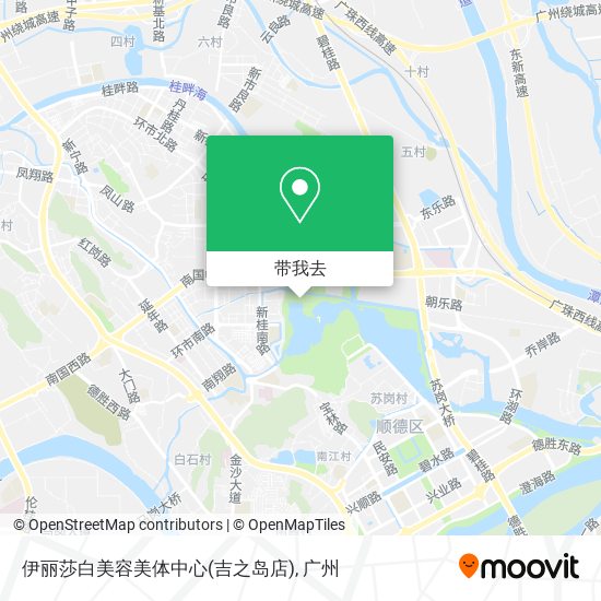 伊丽莎白美容美体中心(吉之岛店)地图