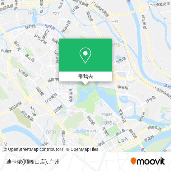 迪卡侬(顺峰山店)地图
