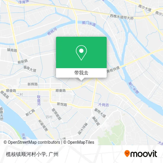 榄核镇顺河村小学地图
