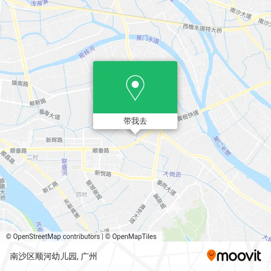 南沙区顺河幼儿园地图
