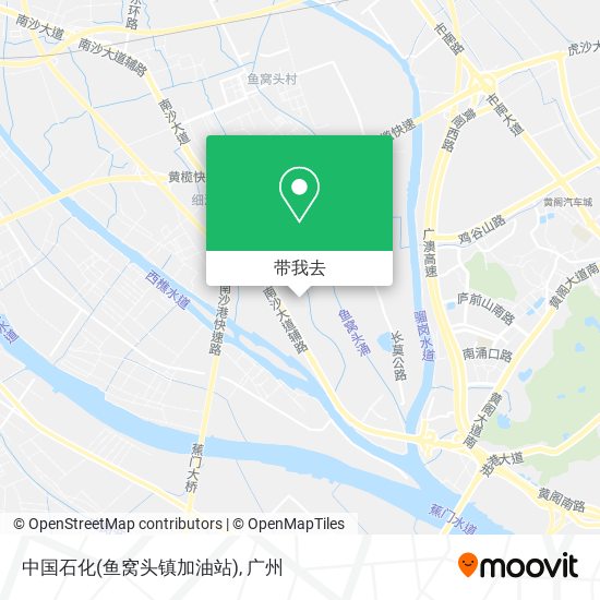 中国石化(鱼窝头镇加油站)地图