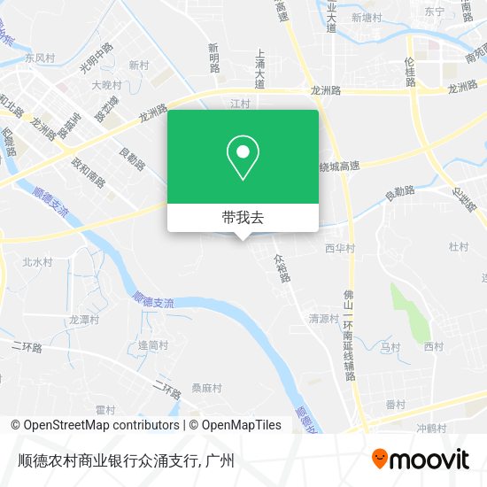 顺德农村商业银行众涌支行地图
