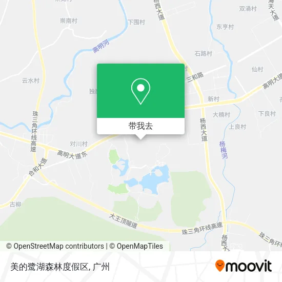 美的鹭湖森林度假区地图