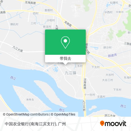 中国农业银行(南海江滨支行)地图